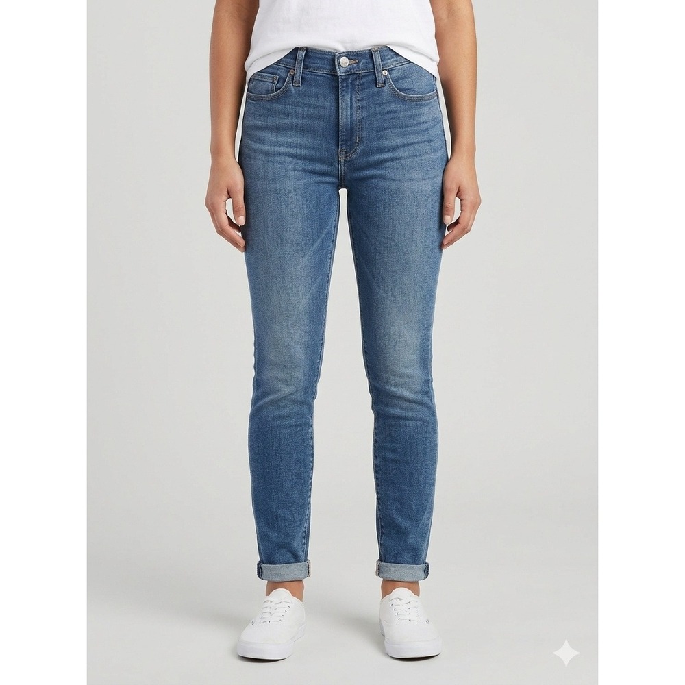 Levi's Slimming Skinny Jeans Women's Size 29x30‎ Blue Medium Wash Stretch EUC